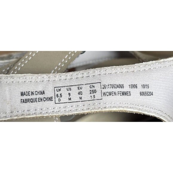 CLARKS Tresca Curve Wedge Sandal Women’s US 9 Greystone Tan Adjustable - Picture 9 of 9